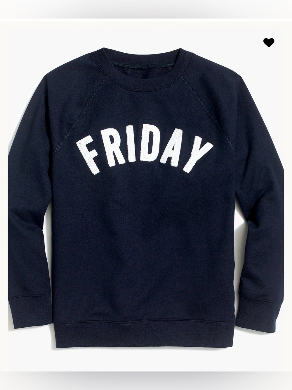 J. Crew Mercantile Navy FRIDAY Sweatshirt